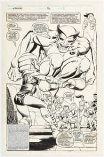 Paul Smith and Al Milgrom X-Factor #46 Beast Splash Page 1 Original Art (Marvel, 1989). | Heritage