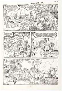 Sergio Aragonés Groo the Wanderer #33 Story Pages 4 Original Art (Marvel, 1987). | Heritage