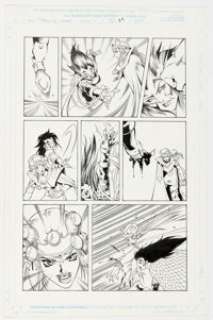 Kevin Lau and Sean Parsons Team X 2000 #1 Story Page 39 Original Art (Marvel, 1999).