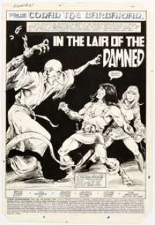 Val Mayerik Conan the Barbarian #139 Splash Page 1 Original Art (Marvel, 1982). | Heritage