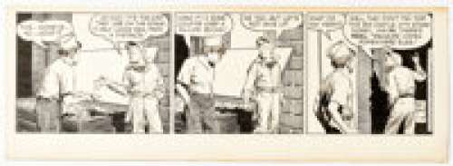 Frank Godwin Rusty Riley Daily Comic Strip Original Art 11-20-56 (King Features Syndicate, 1956). | Heritage