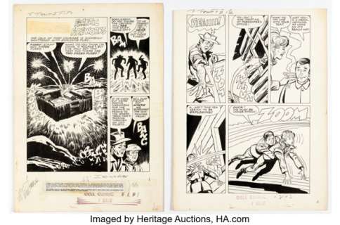 Bill Fraccio and Tony Tallarico F-Troop #2 "Frantic Fireworks" Story Pages Original Art Group of 6 (Dell, 1966). (Total: 6 Original Art)