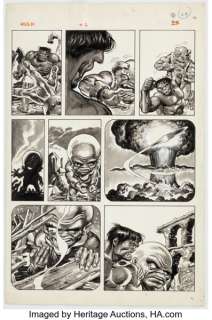 Walt Simonson and Alfredo Alcala Rampaging Hulk #1 Story Page 25 Original Art (Marvel, 1977). | Heritage