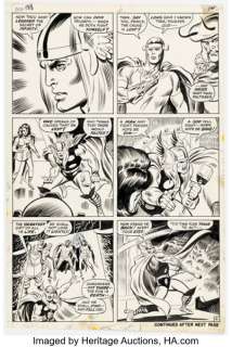 John Buscema and Jim Mooney Thor #188 Story Page 9 Original Art (Marvel, 1971). | Heritage