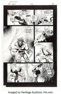 Christian Alamy Lobo Annual #1 Story Page 24 Original Art (DC, 1993).