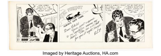 Alex Raymond Rip Kirby Daily Comic Strip Original Art dated 10-11-50 (King Features Syndicate, 1950). | Heritage