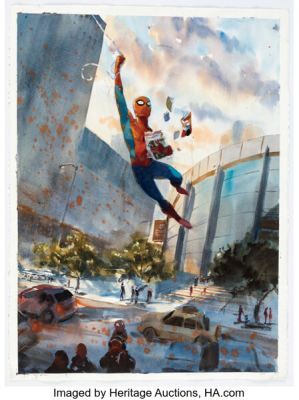 Jared Cullum - Spider-Man Heroes Convention Illustration Original Art (2023).