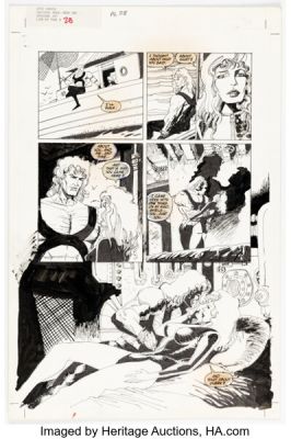 Kevin O‘Neill and Bill Sienkiewicz A Shadowline Saga: Critical Mass #1 Story Page 28 Original Art (Marvel/Epic, 1990).