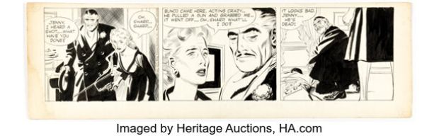 Alex Raymond Rip Kirby Daily Comic Strip Original Art dated 1-5-53 (King Features Syndicate, 1953). | Heritage