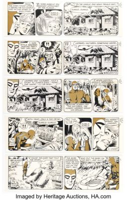 Sy Barry The Phantom Consecutive Daily Comic Strips Original Art Group of 5 (King Features Syndicate, 1982). (Total: 5 Original Art) | Heritage