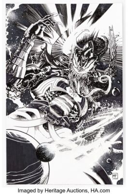 Marcelo Ferreira - Venomized Galactus Specialty Illustration Original Art (2020).