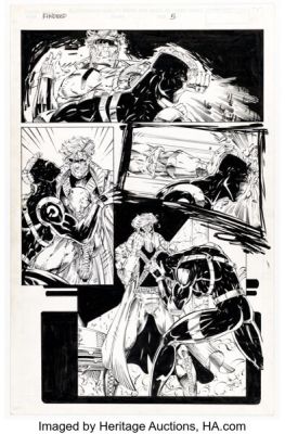 Brett Booth and Sal Regla Kindred Story Page 5 Original Art (c. 1994). | Heritage