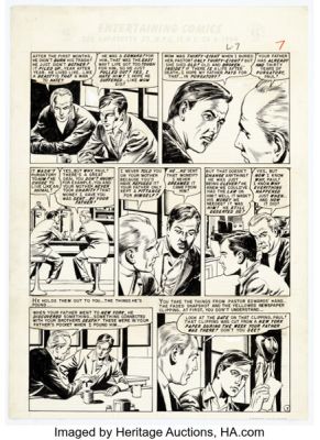 Reed Crandall Impact #3 "Life Sentence" Story Page 7 Original Art (EC, 1955). | Heritage