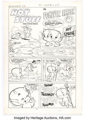 Warren Kremer Hot Stuff, the Little Devil #2 Story Page 1 Original Art (Harvey, 1957). | Heritage