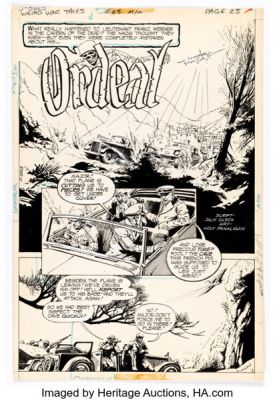 Noly Panaligan Weird War Tales #45 "Ordeal" Complete 5-Page Story Original Art (DC, 1976). (Total: 5 Original Art) | Heritage