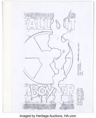 Tone Rodriguez - The Simpsons Unused Cover Preliminary Original Art (Bongo, 2009).