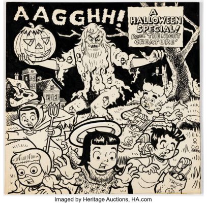 Dexter Taylor Little Archie #101 Cover Illustration Original Art (Archie, 1975). | Heritage