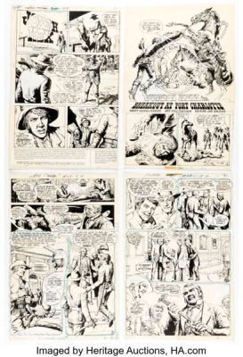 Noly Panaligan Weird Western Tales #27 Jonah Hex "Breakout at Fort Charlotte" Complete 18-Page Story Original Art (DC, 1975). (Total: 18 Original Art) | Heritage