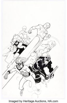 Pasqual Ferry Nova #2 Variant Cover Original Art (Marvel, 2016). | Heritage