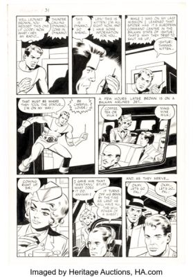 Dick Ayers, Wally Wood, and Dan Adkins Dynamo #2 Story Page 6 Original Art (Tower, 1966). | Heritage