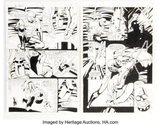 Derec Aucoin (aka Derec Donovan) and Mark Propst R.E.B.E.L.S. ’95 Story Pages Original Art Group of 10 (DC, 1995). (Total: 9 Original Art) | Heritage