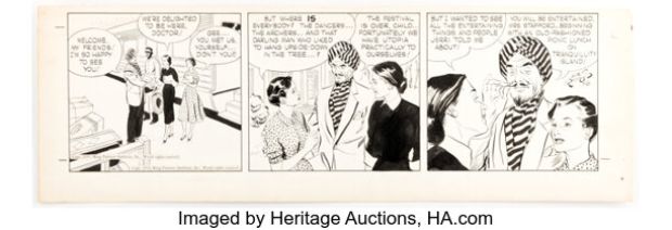 Alex Raymond Rip Kirby Daily Comic Strip Original Art dated 7-6-51 (King Features Syndicate, 1951). | Heritage