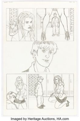 Mark Dos Santos Grimm Fairy Tales 2007 Annual "Story Time, Part 2" Story Page 2 Original Art (Zenescope, 2007).