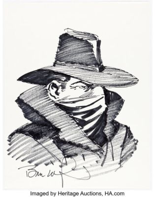 Bernie Wrightson - The Shadow Illustration Original Art (undated). | Heritage