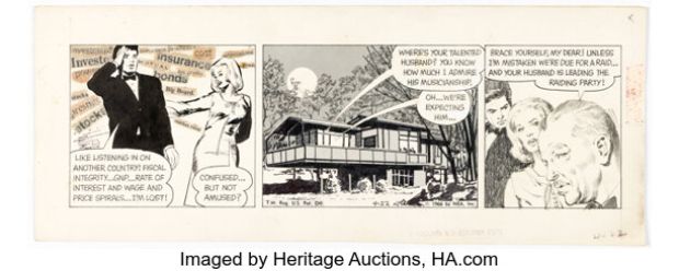Neal Adams Ben Casey Sunday Comic Strip Original Art dated 4-22-66 (NEA Syndicate, 1966) | Heritage