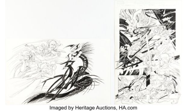 Michael Kaluta Chaos War: Chaos King #1 Story Pages Original Art Group of 18 (Marvel, 2011). (Total: 18 Original Art) | Heritage