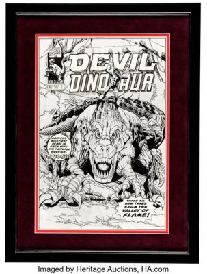 Rodney Ramos Devil Dinosaur Spring Fling #1 Cover Illustration Original Art (Marvel, 1997). | Heritage