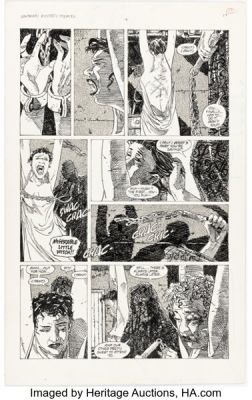 Guy Davis Sandman Mystery Theatre #4 Story Page 17 Original Art (DC/Vertigo, 1993). | Heritage