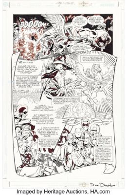 Scott Kolins and Dan Davis Stars and S.T.R.I.P.E. #11 Story Page 15 Original Art (DC, 2000).