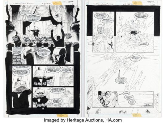 Peter Doherty and Tayyar Ozkan The Dreaming #10 Story Pages 21 and 24 Original Art (DC/Vertigo, 1997). (Total: 2 Items)