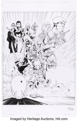 Javier Saltares G.I. Joe #1 Wraparound Variant Cover Original Art (IDW, 2011). | Heritage