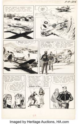 George Evans Blazing Combat #1 Story Page 3 Original Art (Warren, 1965). | Heritage