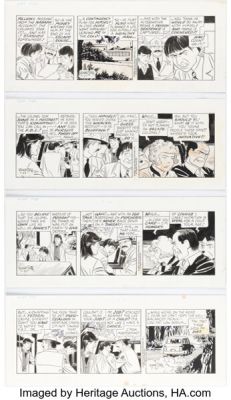 Leonard Starr Little Orphan Annie Consecutive Daily Comic Strips Original Art Group of 4 (Tribune Media Services, 1996). (Total: 4 Original Art) | Heritage