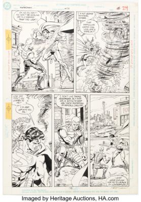 Kerry Gammill and Dennis Janke Superman #52 Story Page 18 Original Art (DC, 1991). | Heritage
