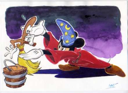 Dibujo original - Dibujo original - Mickey the sorcerer’s apprentice... - (2018) | Catawiki