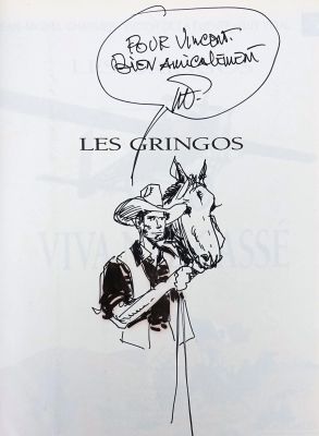 DE LA FUENTE Victor Les... - Lot 135 - DE LA FUENTE Victor Les gringos Rare dédicace sur l’album...
