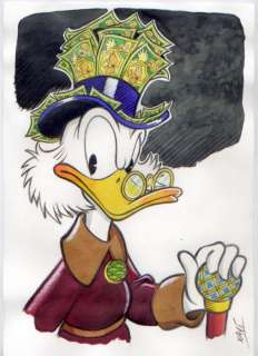 dibujo original - SCROOGE MONEY HAT - EO (2018) | Catawiki