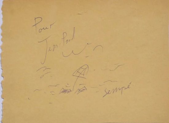 Jean-Jacques Sempé... | Jean-Jacques SEMPÉ (1932-2022) Plage Dessin Encre sur... | misc / divers