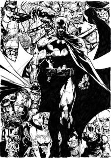 Batman - Original commission drawing - Joker, Catwoman, Bane, Penguin, Sphynx, Mad Hatter, Poison Ivy, Scarecrow, etc.. - Page volante - (2018) | Catawiki