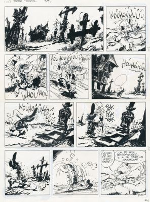 Marc HARDY (né en 1952) - Lot 71 : Pierre Tombal - La pelle aux morts