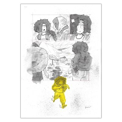 Anne Masse | Asphalte Sauvage - Planche originale 58 | Achetez de l’Art