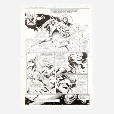 Lot 257 - Chuck Wojtkiewicz and Bob Dvorak, Justice League America #110 Story Page 3 Original Art (DC Comics, 1996) | Landry Pop Auctions