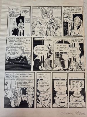 [Bd] Baudoin Edmond... | Lot 307 - [BD] BAUDOIN Edmond (né en 1942) Planche originale... | Nice Enchères