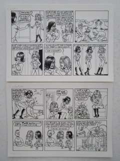 Kim Duchateau - originele gag (2x dubbele strook) - Esther Verkest - Loose page | Catawiki