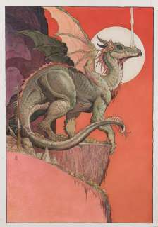 William Stout signed original poster art painting for Dragons: A Fantasy Made Real. | Profiles in History