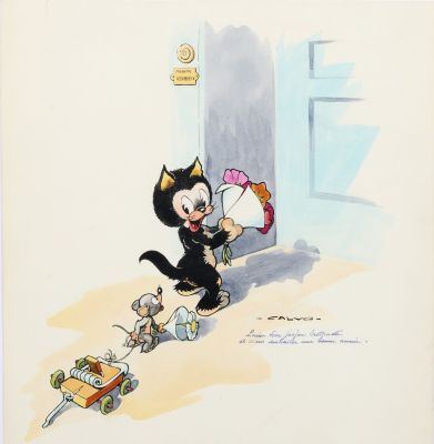 * Calvo - Dédicace... | Lot 533 - * Calvo - Dédicace : Magnifique dessin en couleurs... | Tessier Sarrou